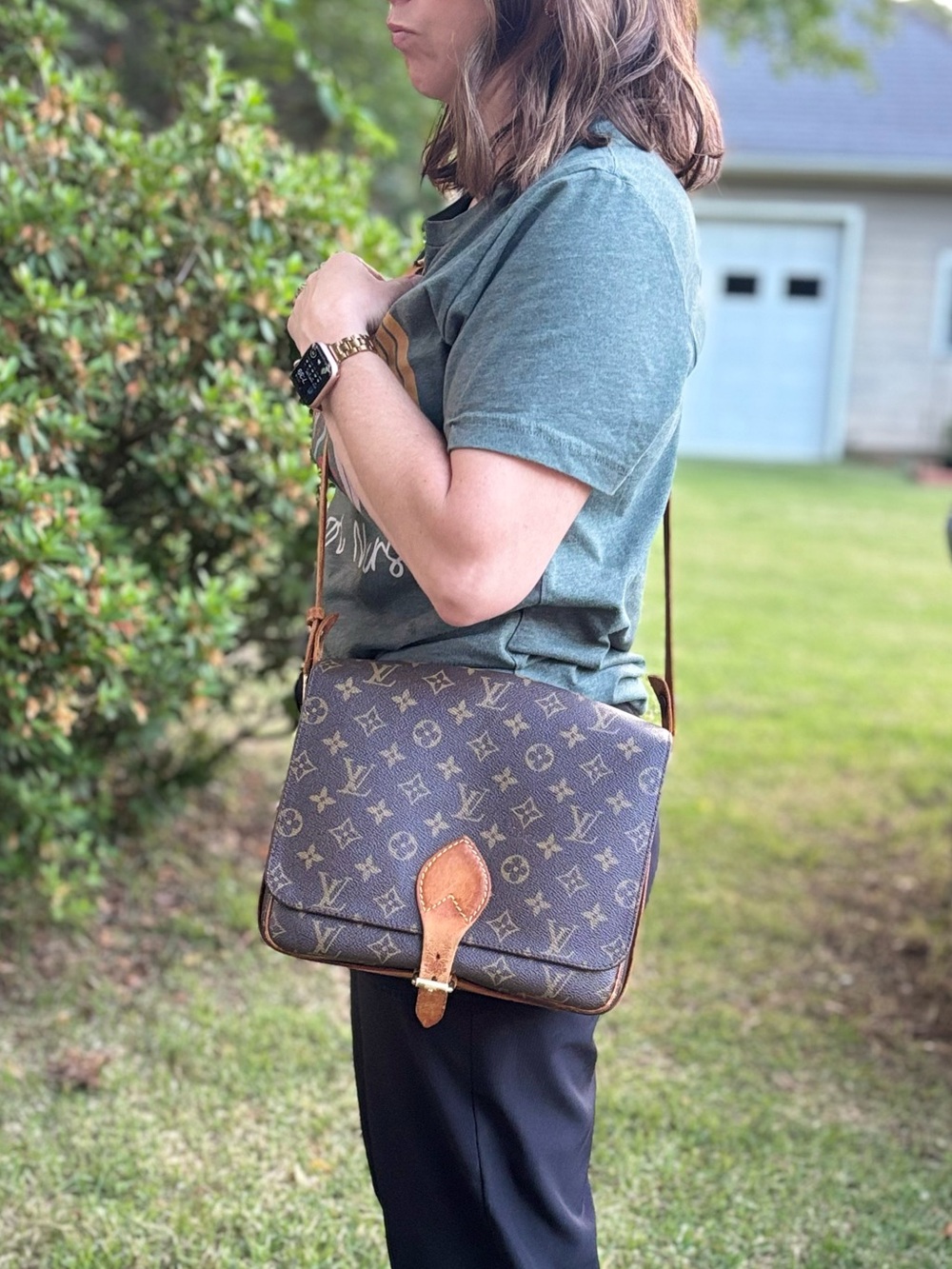 Louis Vuitton Crossbody Cartouchière GM Vintage 1985 - Picture 3 of 16